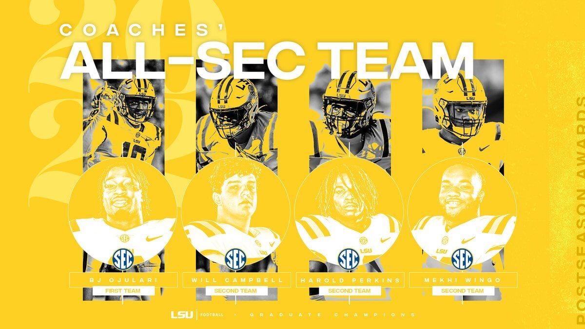 Four LSU Tigers Named To SEC Coaches' All-SEC Team | Sports | Tigertv.tv