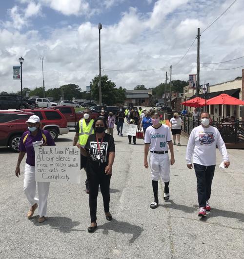 Marching for rights photo