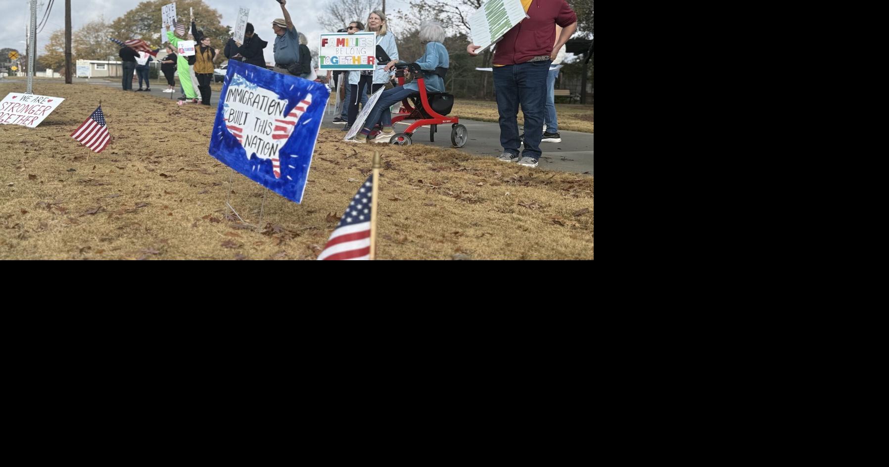 Locals protest immigration arrests