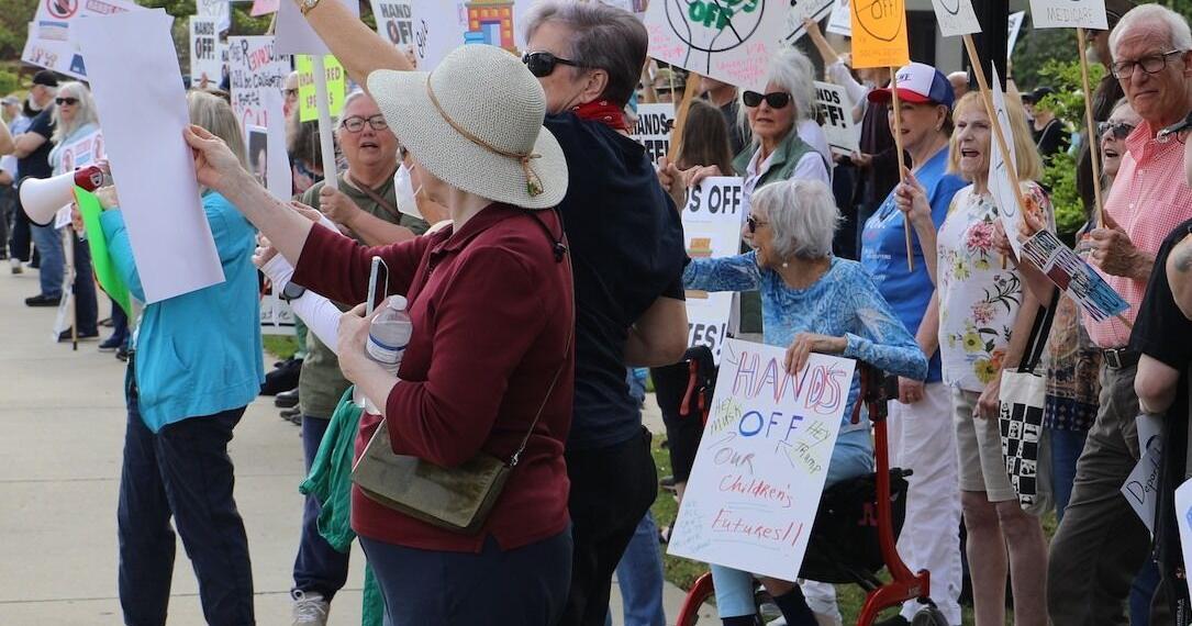'Hands Off!' protesters gather locally, nationally | Local News | times ...