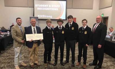 Central High FFA Chapter recognized at BOE meeting