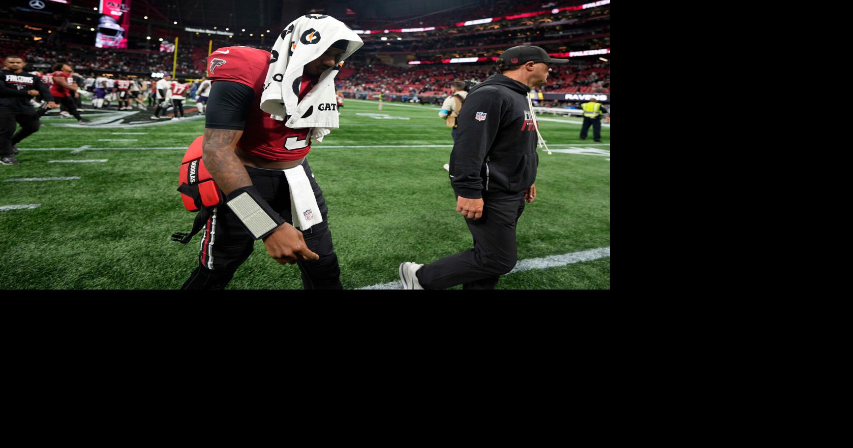 Penix sustains rib injury in OT loss to Ravens