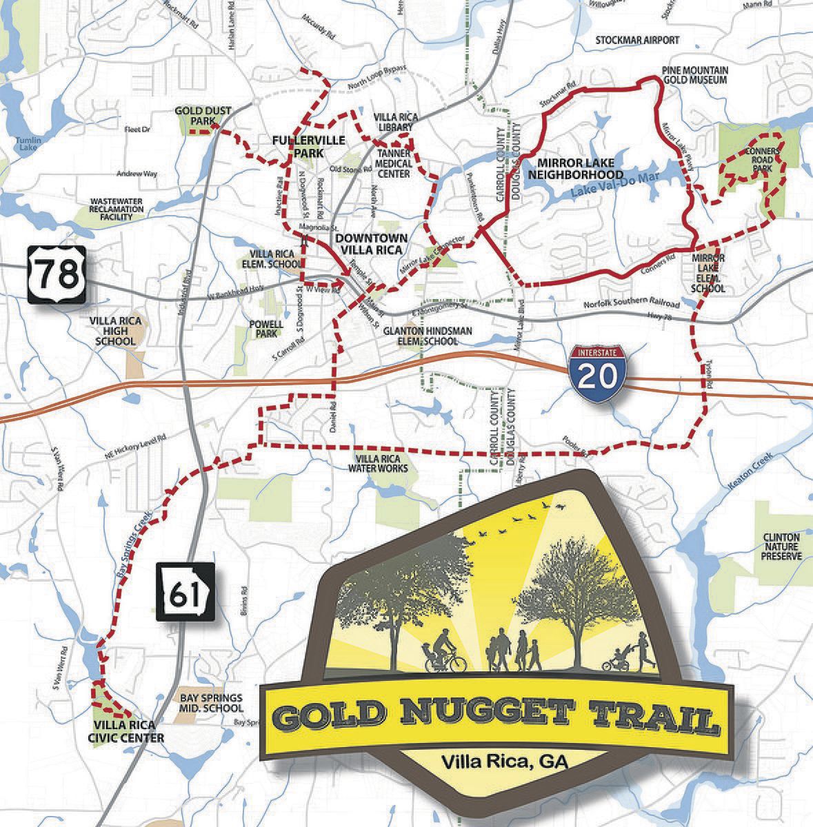 Presenting the Gold Nugget Trail; Proposed 20-mile trail system