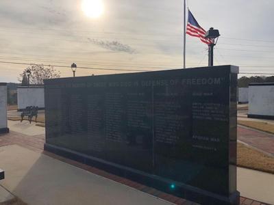 Veterans Memorial Park Wall