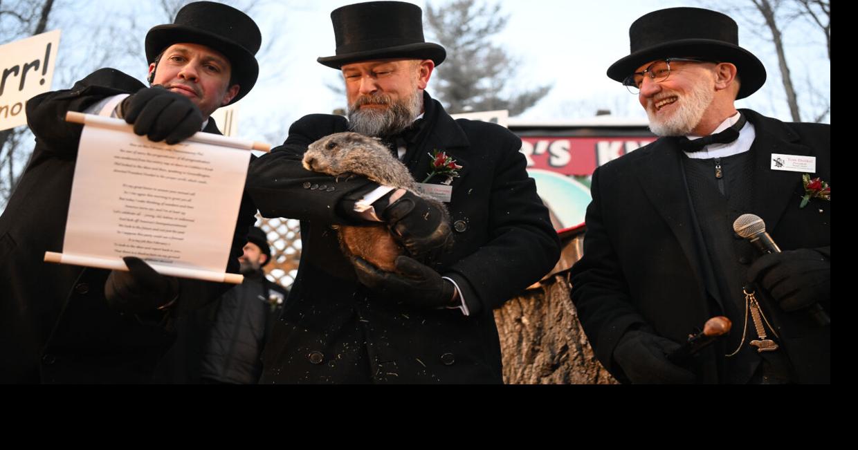 Six more weeks of winter: Punxsutawney Phil sees shadow on Groundhog Day
