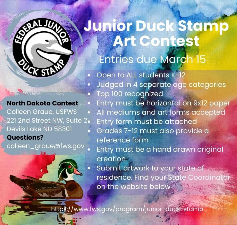 ND Jr. Duck Stamp 2024 deadline News times online