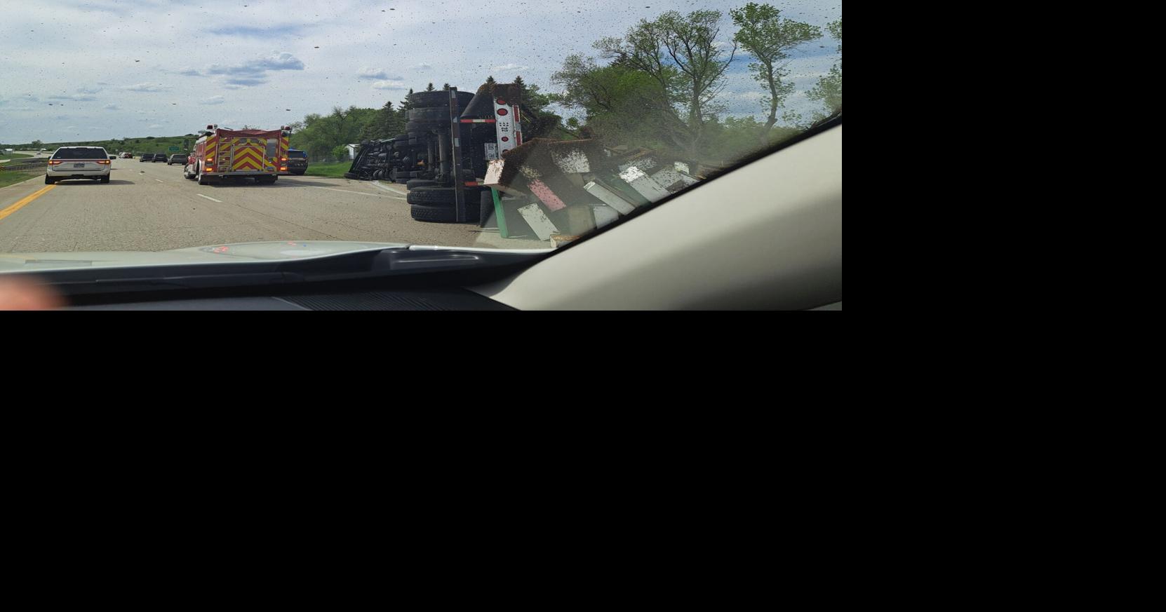 "Bee"-ware - Bees swarm I-94 at Valley City Exit 292 following crash