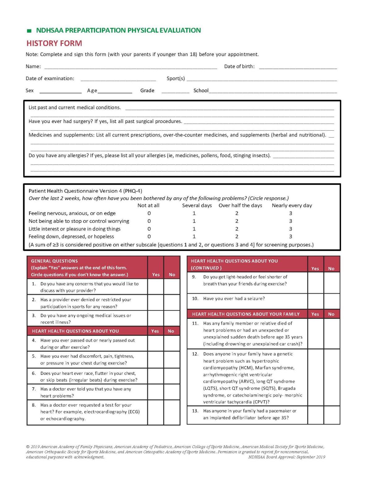 Hi Liner Athletic Director Physical Waiver Form Information Sports Times Online Com