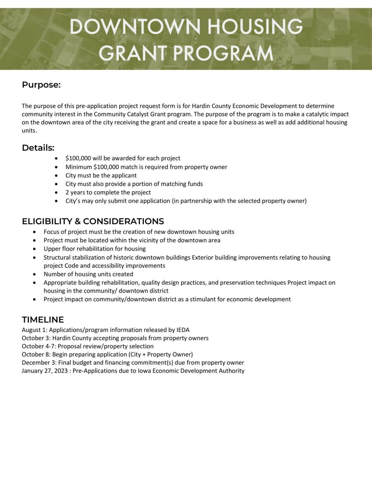 Community Catalyst Grant Application