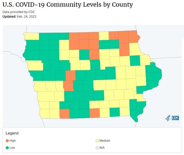 COVID Community Levels Map