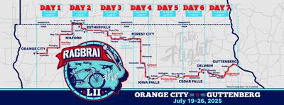 Past Ragbri Routes Full RAGBRAI route revealed | News | timescitizen.com