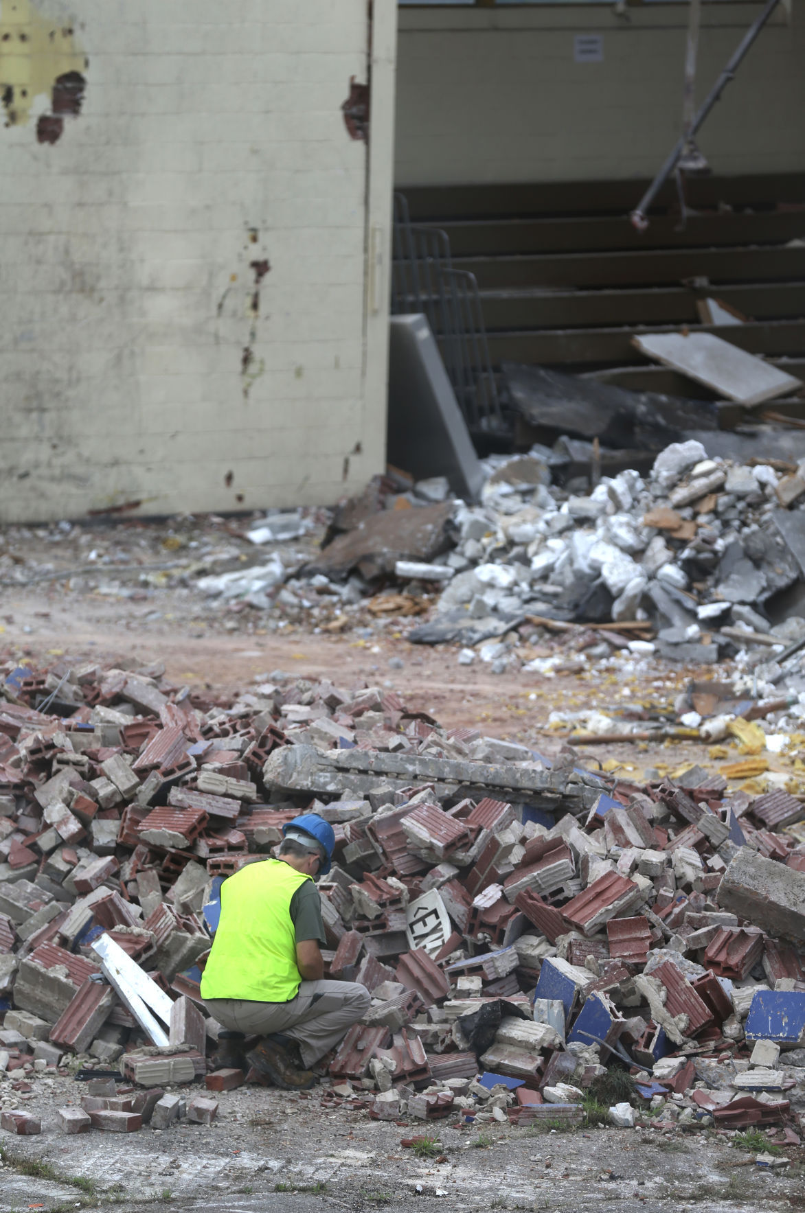 Demolition of the Winfrey W. Sanderson gym at the old Coffee High School Gallery