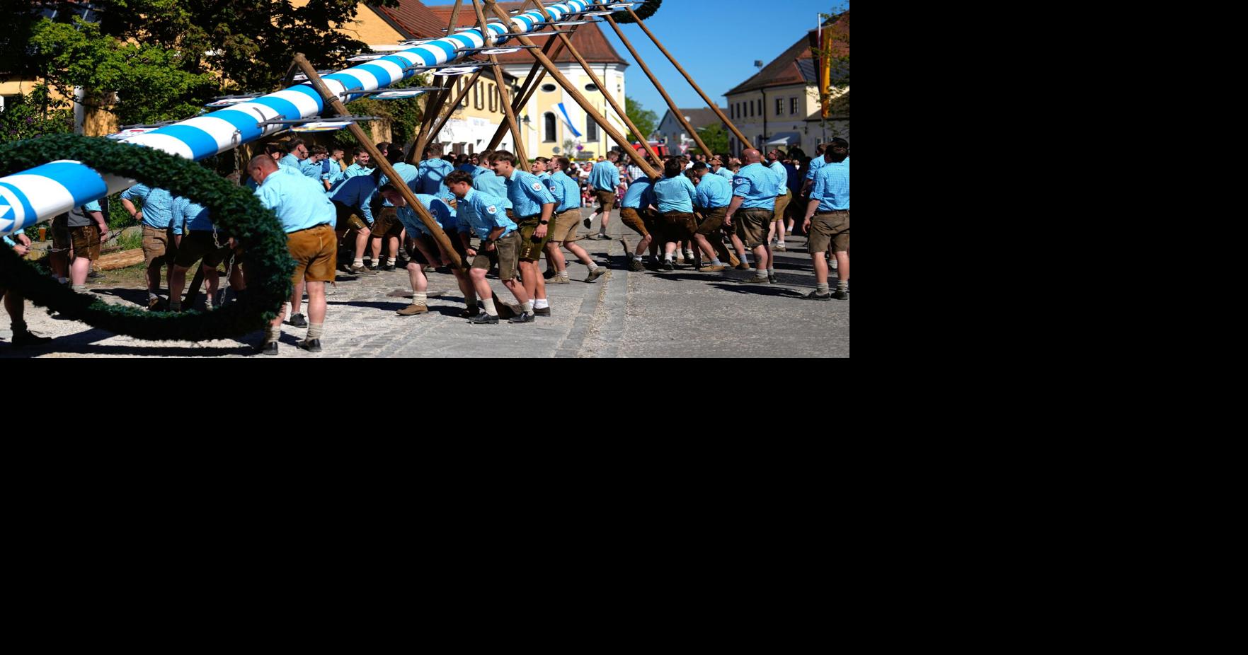 Shouts of 'Hau-Ruck' fill Bavarian village during celebration | World ...