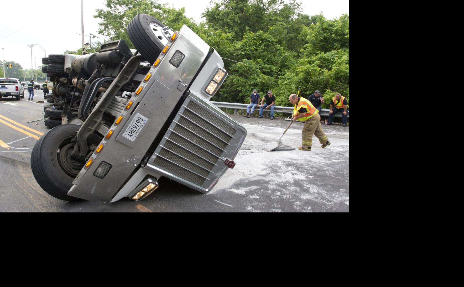 Overturned truck causes traffic issues Daily News Summary