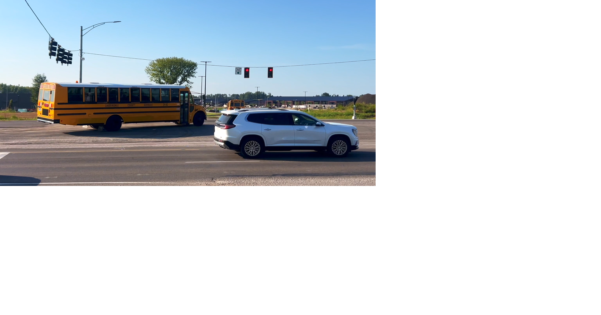Buses navigate U.S. 72 traffic at Innovation Center