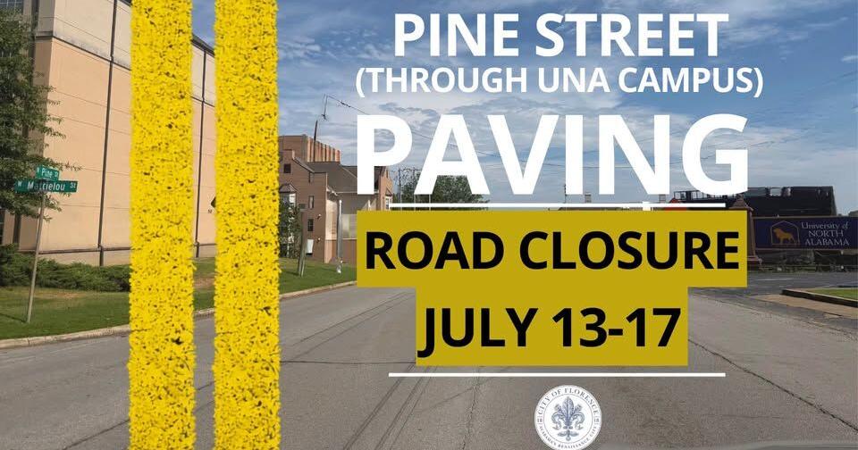 Road closure to begin Monday on Pine Street