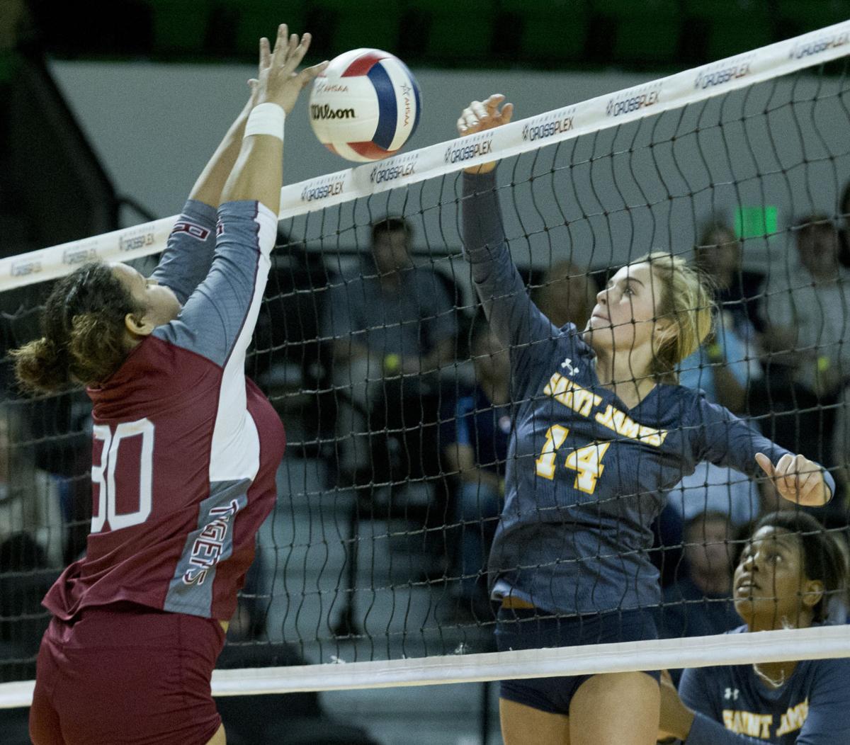 State Volleyball Tournament Buzz kill/Saint James spoils Deshler's