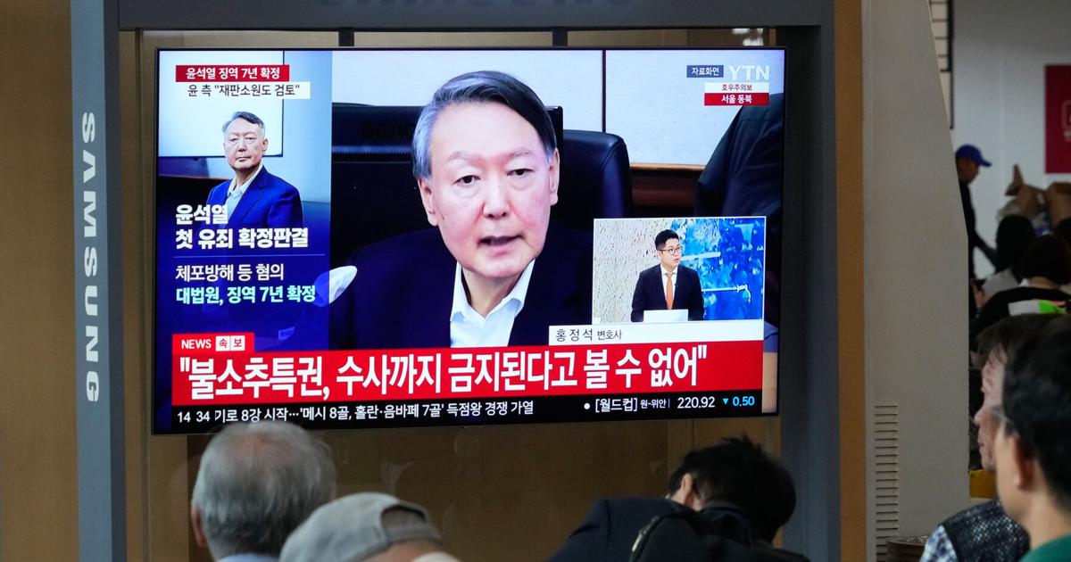 South Korea's Supreme Court upholds prison sentence for Yoon