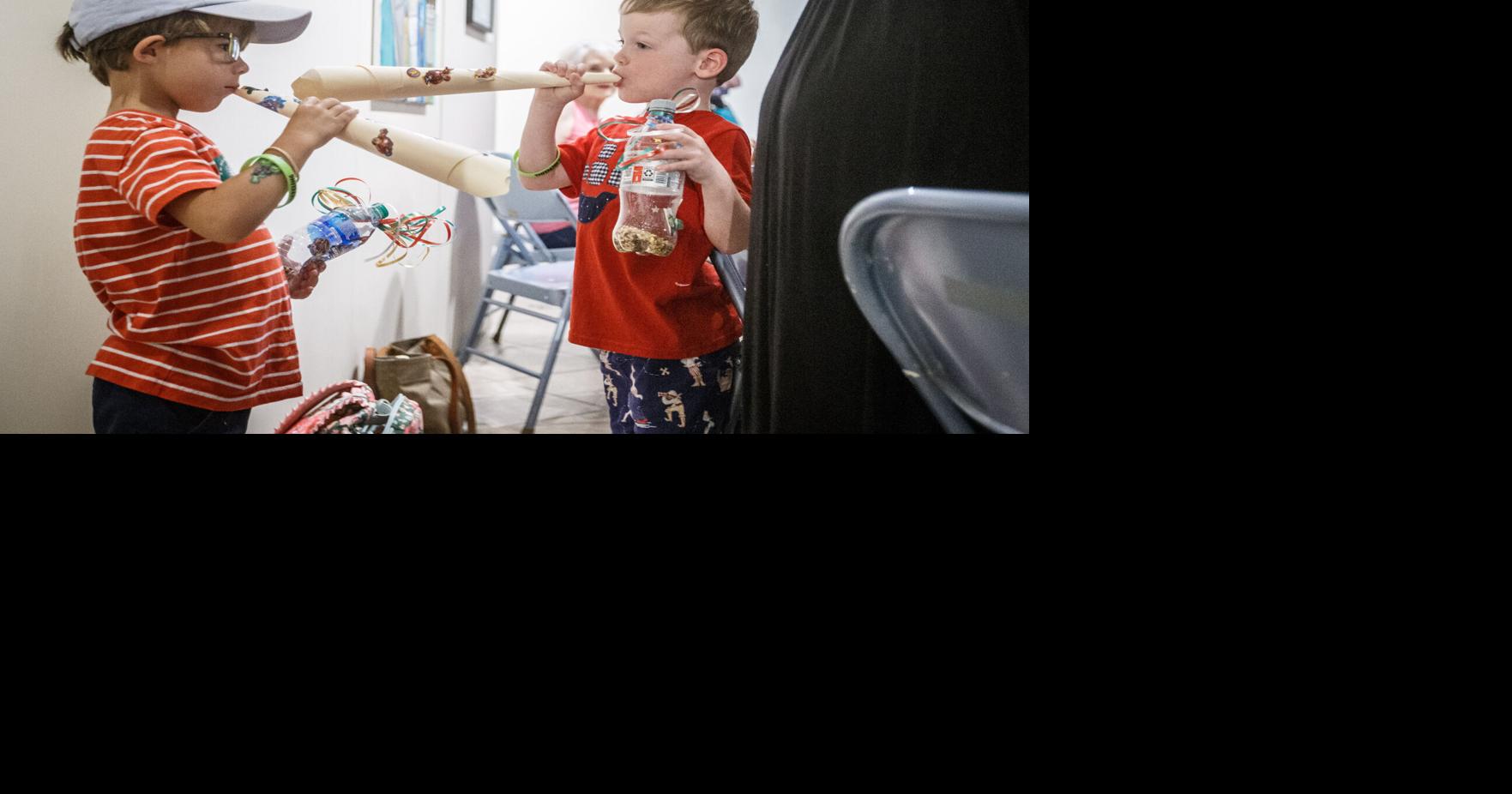 Kids, parents create musical instruments with trash | Local News ...