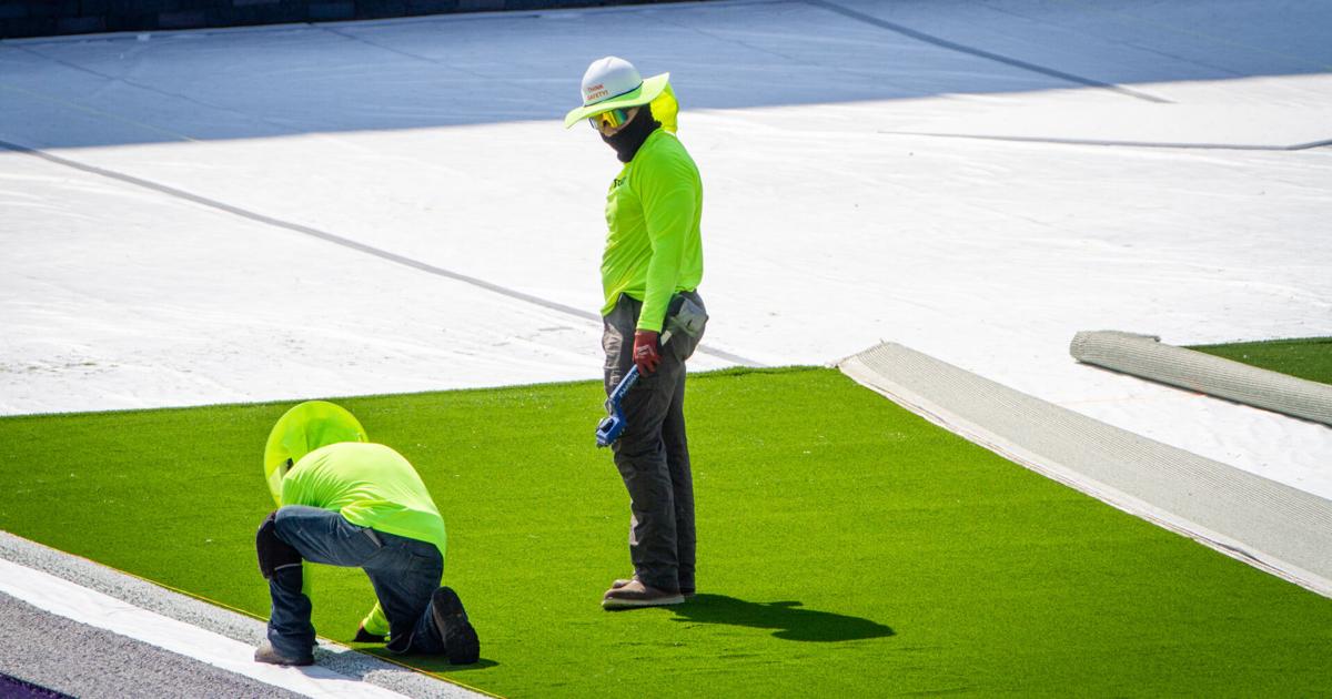 Laying turf begins in UNA stadium