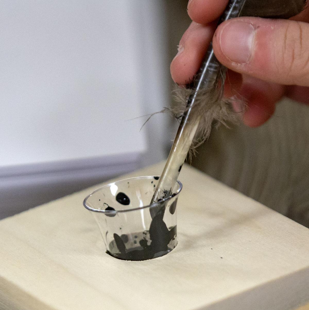 Mars Hill students learn quill and ink techniques Education