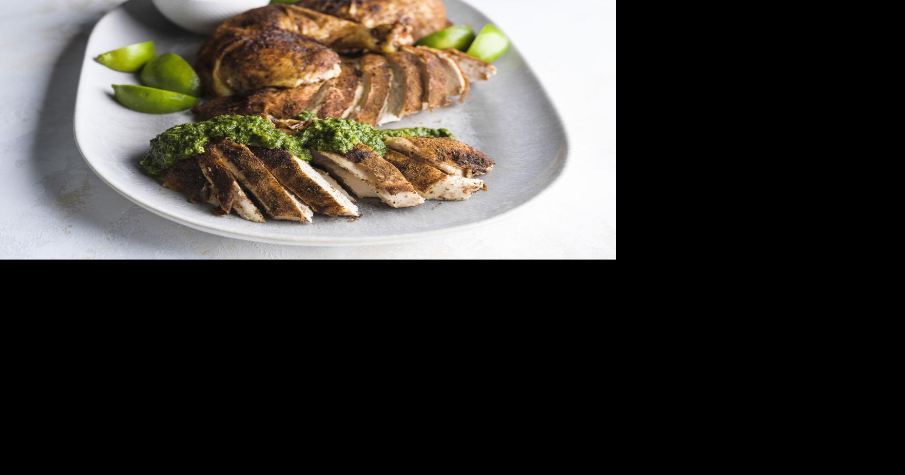 Passover mainstay: Savory green chutney brings bright, fresh flavor to a simple roasted chicken