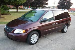 maroon van