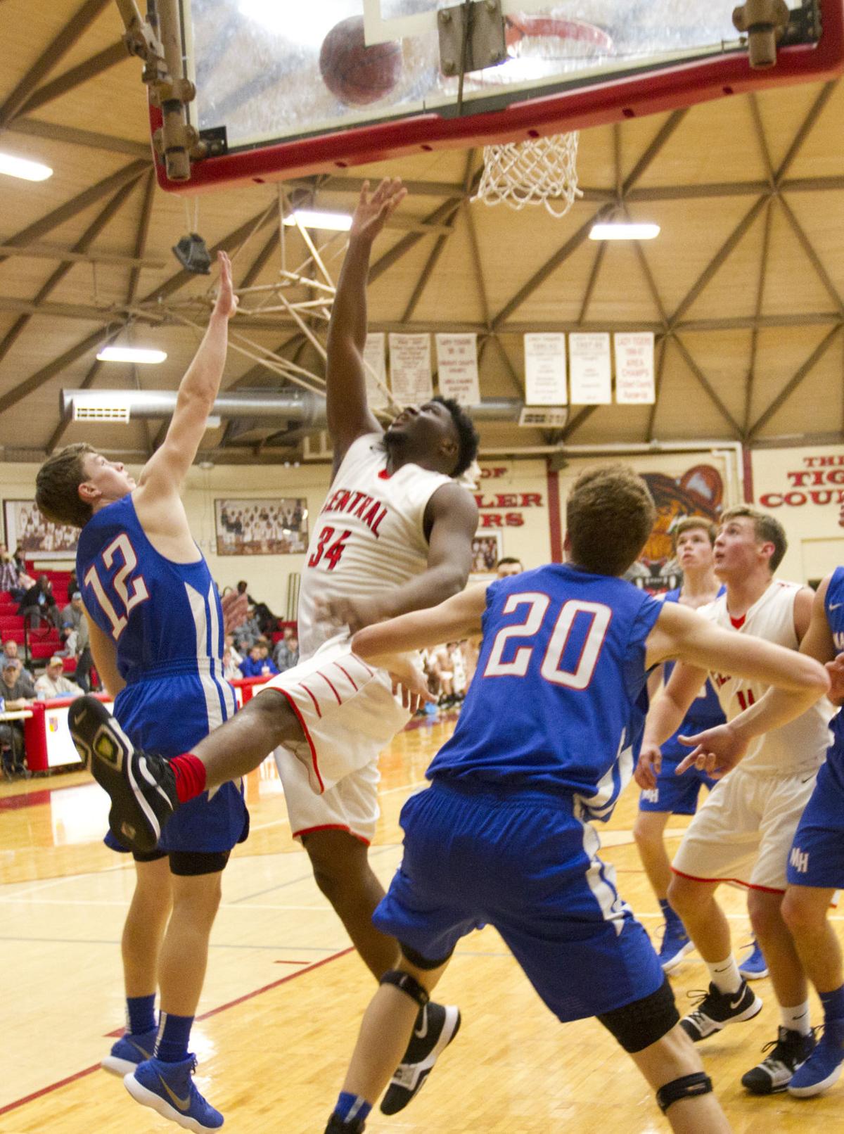 Mars Hill Against Central Boys Basketball Gallery