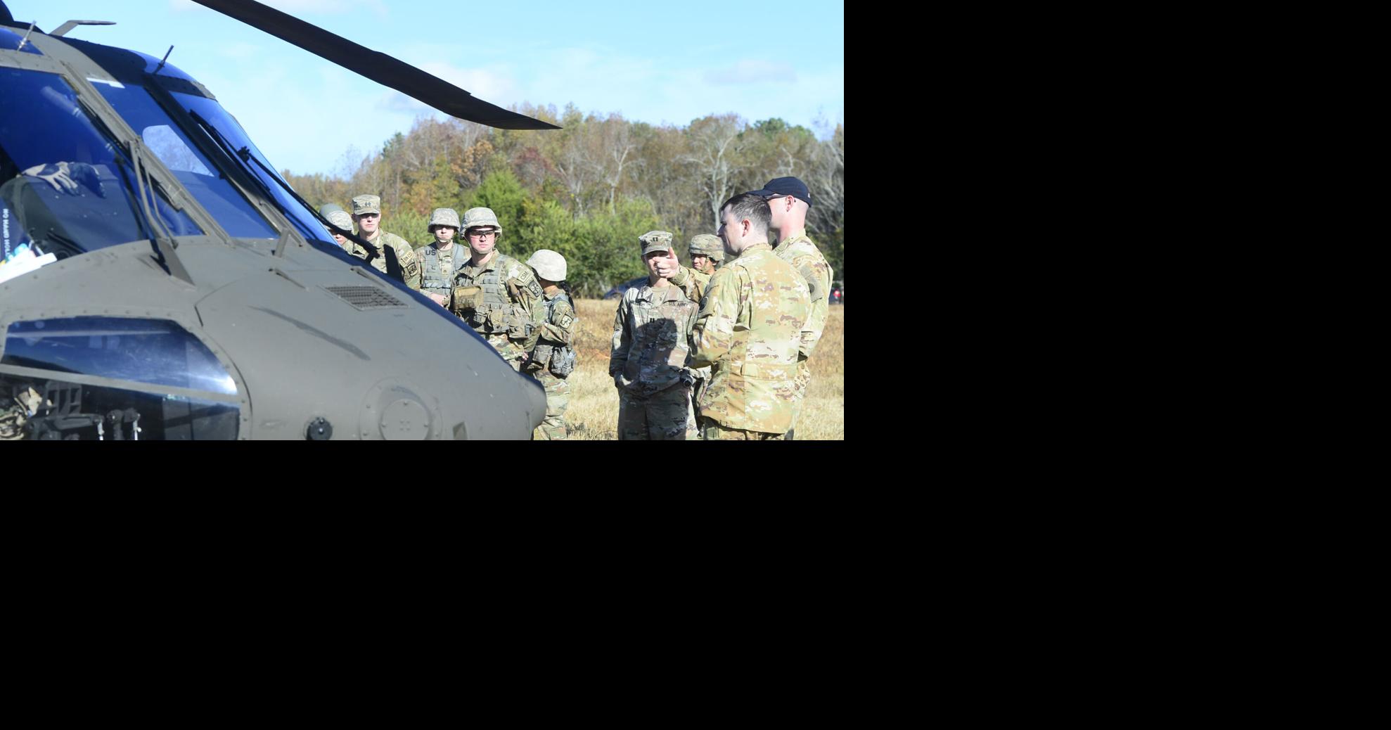 UNA ROTC hitch a ride to training on a Black Hawk | Education ...