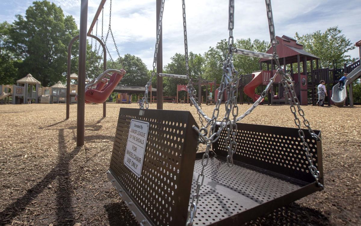 Shoals First Wheelchair Swing Installed At Deibert Park