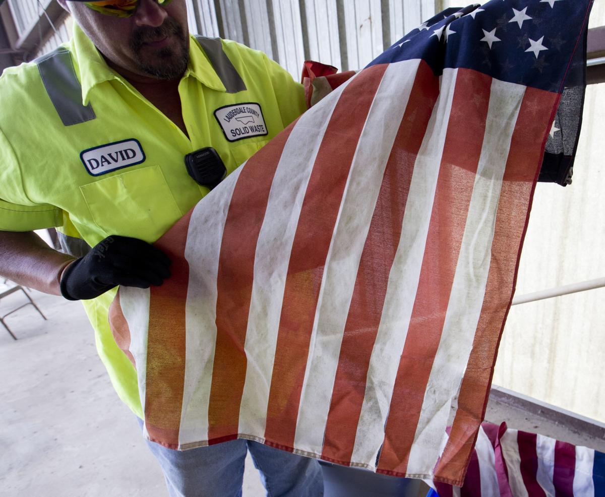 Workers Find American Flags In Garbage At The Lauderdale County Landfill Gallery 