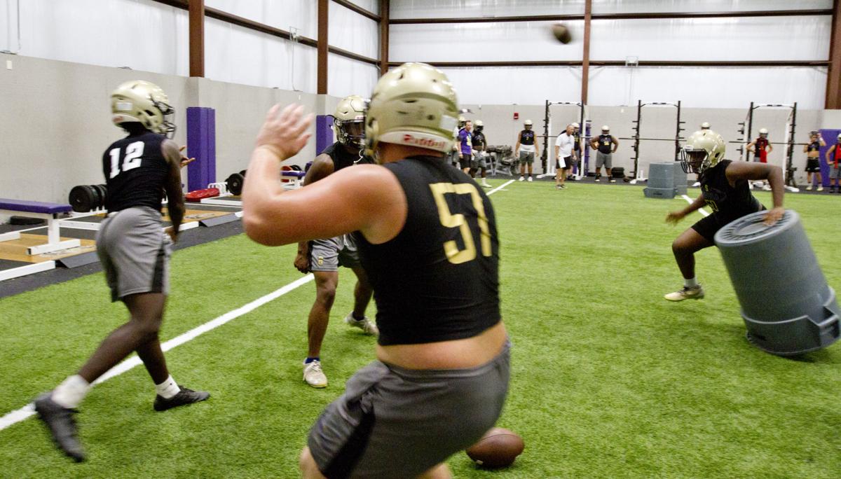High School Football Practices Gallery