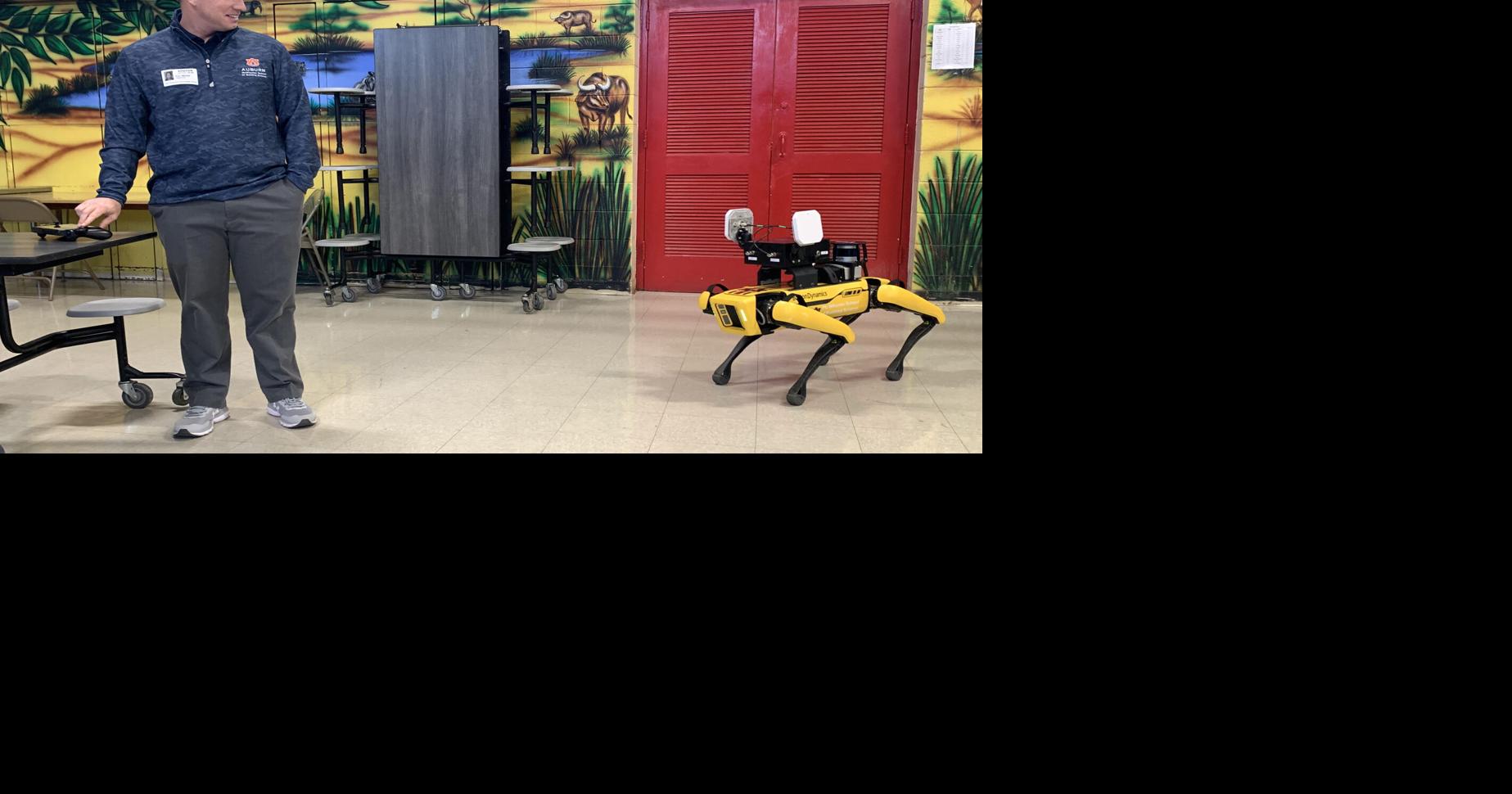 Mac the Robot Construction Dog a hit with students | Education ...