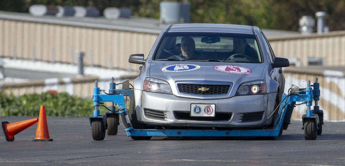 Florence police go through skid car training Gallery