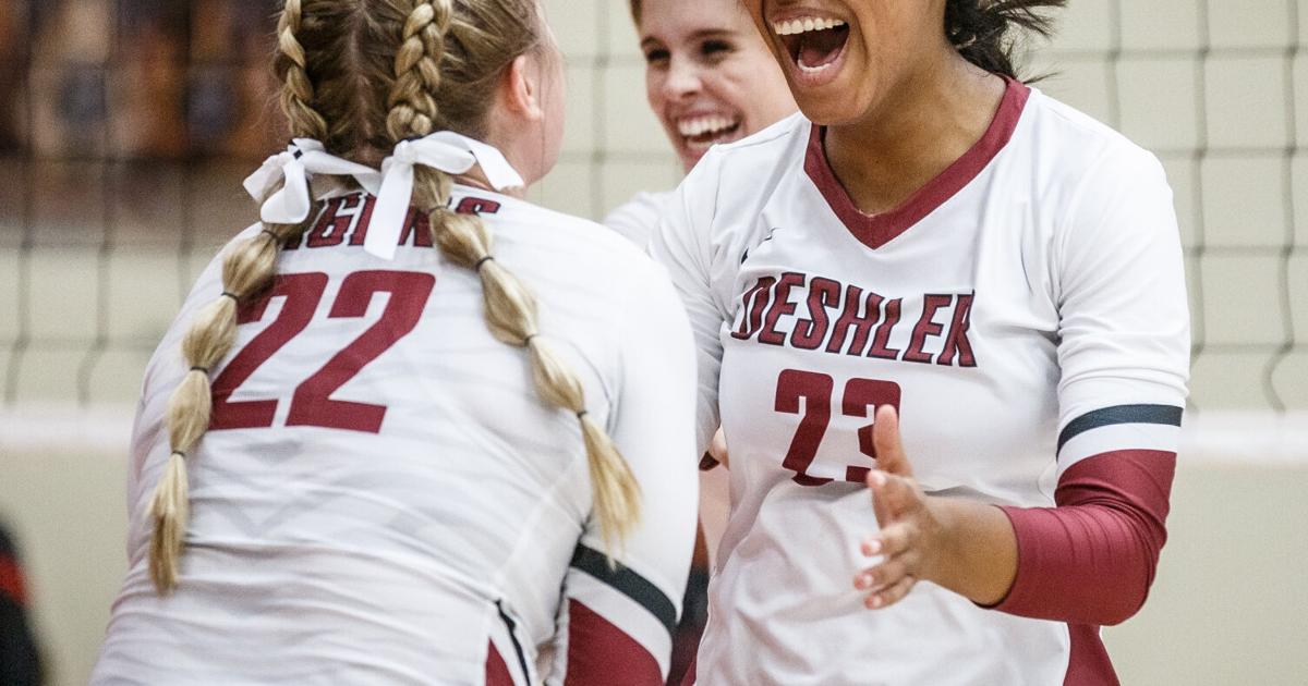 TimesDaily.com - Thursday's volleyball roundup: Siegel sisters sizzle for Deshler image