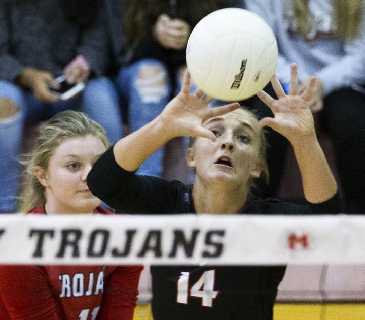 TimesDaily.com - Photos: Muscle Shoals plays Athens in Class 6A, Area 15 volleyball championship image