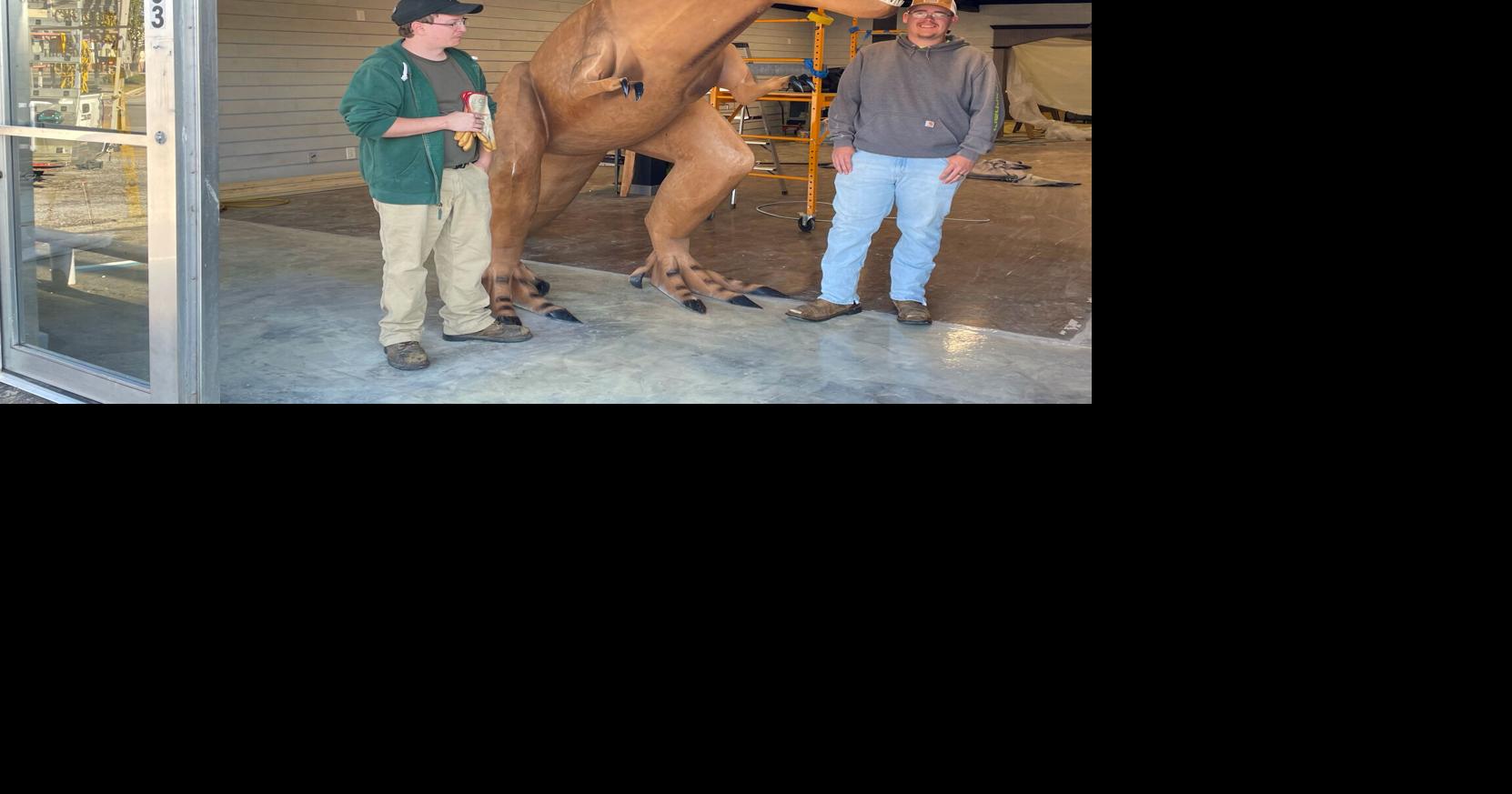 Rex the Dino makes his big move to Seven Points | Local News ...