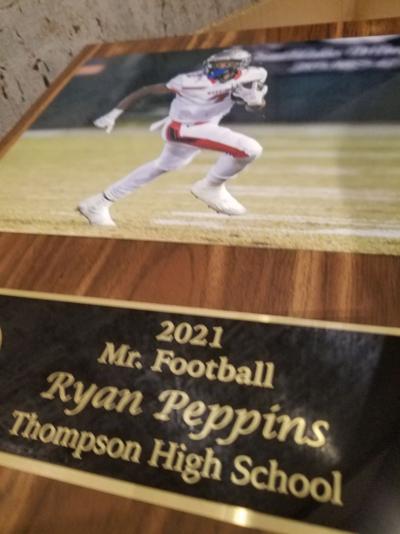 Ryan Peppins Mr. Football award