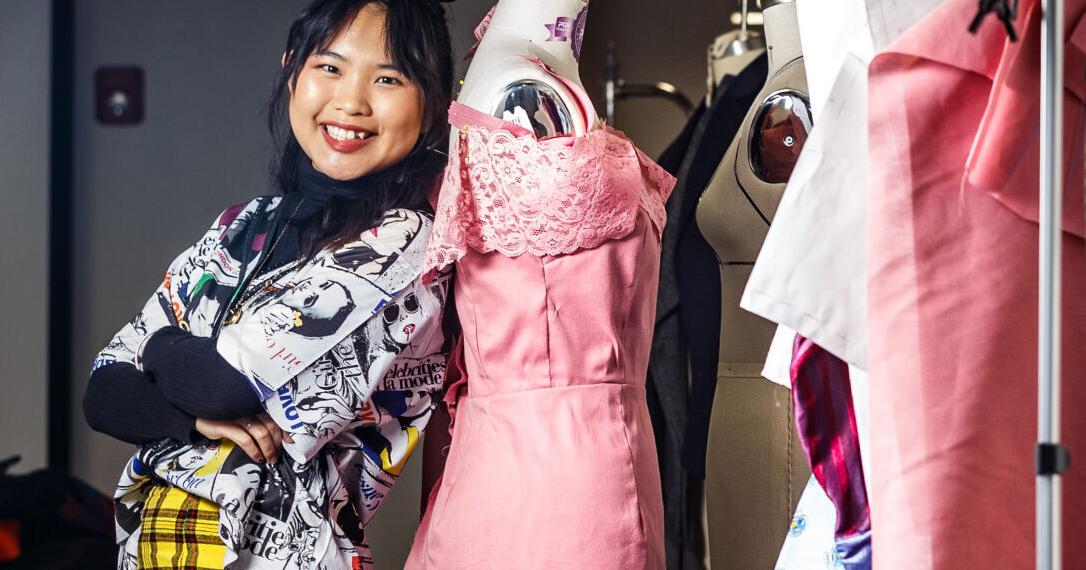 UNA student piecing together a career in fashion design