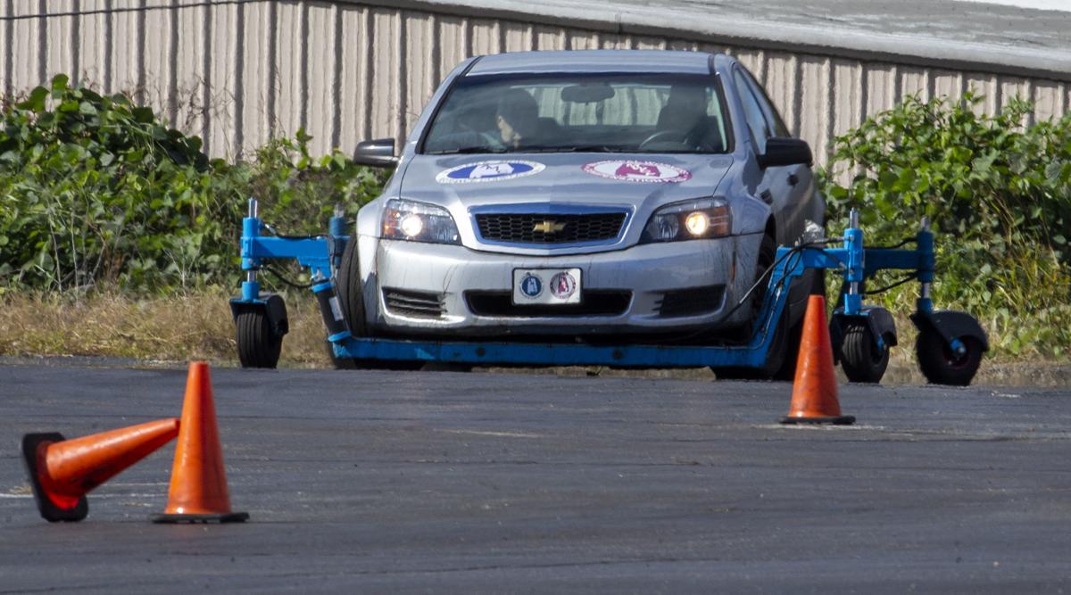 Florence police go through skid car training Gallery