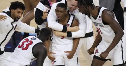 Butlers buzzerbeater sends San Diego State to NCAA final Butlers buzzerbeater sends San Diego State to NCAA final
