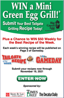 TimesDaily Tailgate Recipe Contest