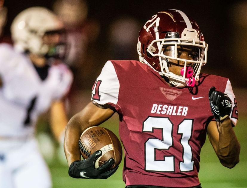 TimesDaily.com - Back on the prowl: Belue scores three TDs to help Deshler beat Rogers image