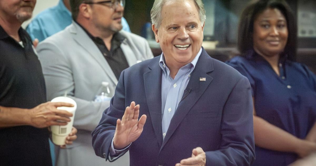 Doug Jones town hall in Sheffield