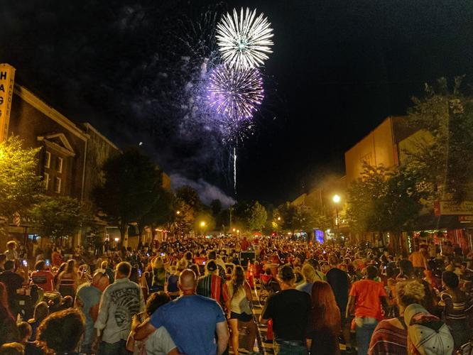 Downtown Kingsport fireworks 2019