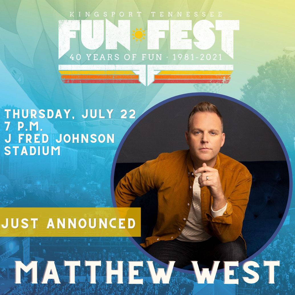Fun Fest announces Matthew West to now headline tonight's concert