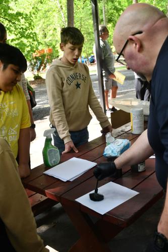 STEM Day fingerprinting