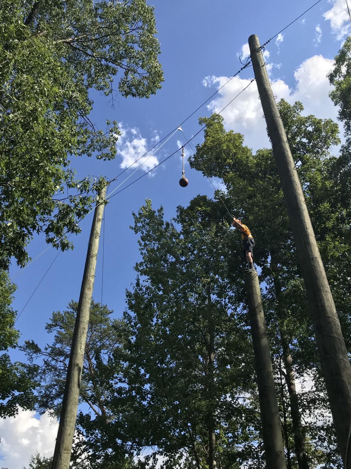 Volunteer High School NJROTC Tackles Camp Davy Crockett COPE Course