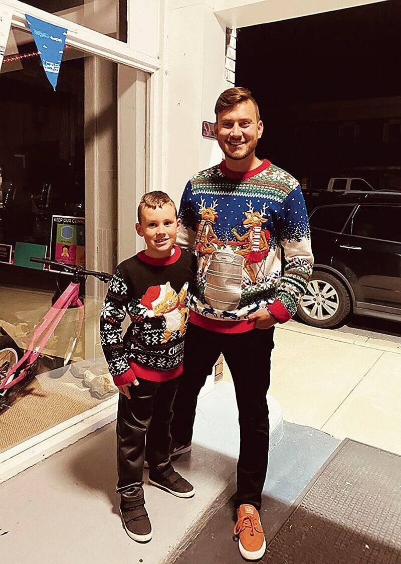 Father and son christmas on sale sweaters