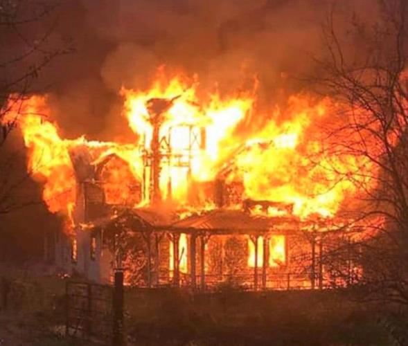 Historic Hawkins house destroyed by fire